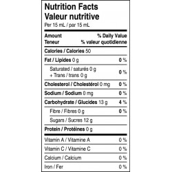 Wild blueberry sauce nutritional facts