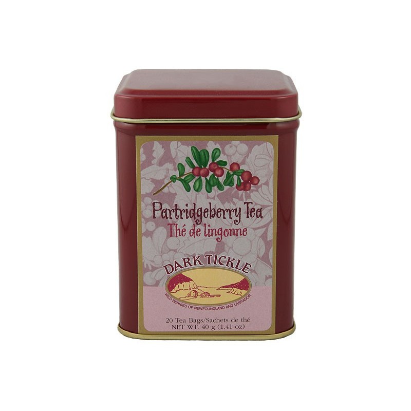 Partridgeberry Tea 20 Teabag Tin 40g (1.41oz) 