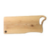Ash cutting board with handle