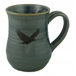 Handmade Mug with Crows