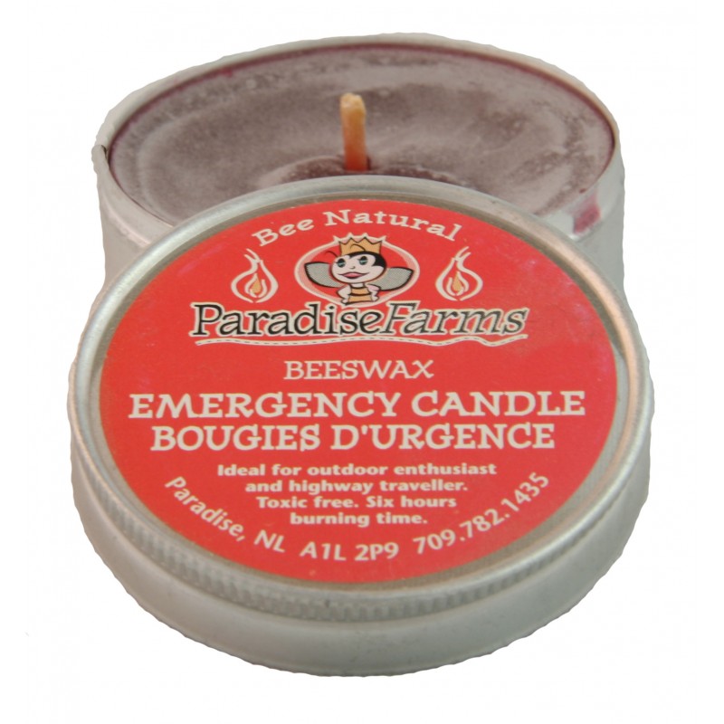 Beeswax Emergency Candle