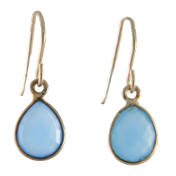 Blue Chalcedony Earrings