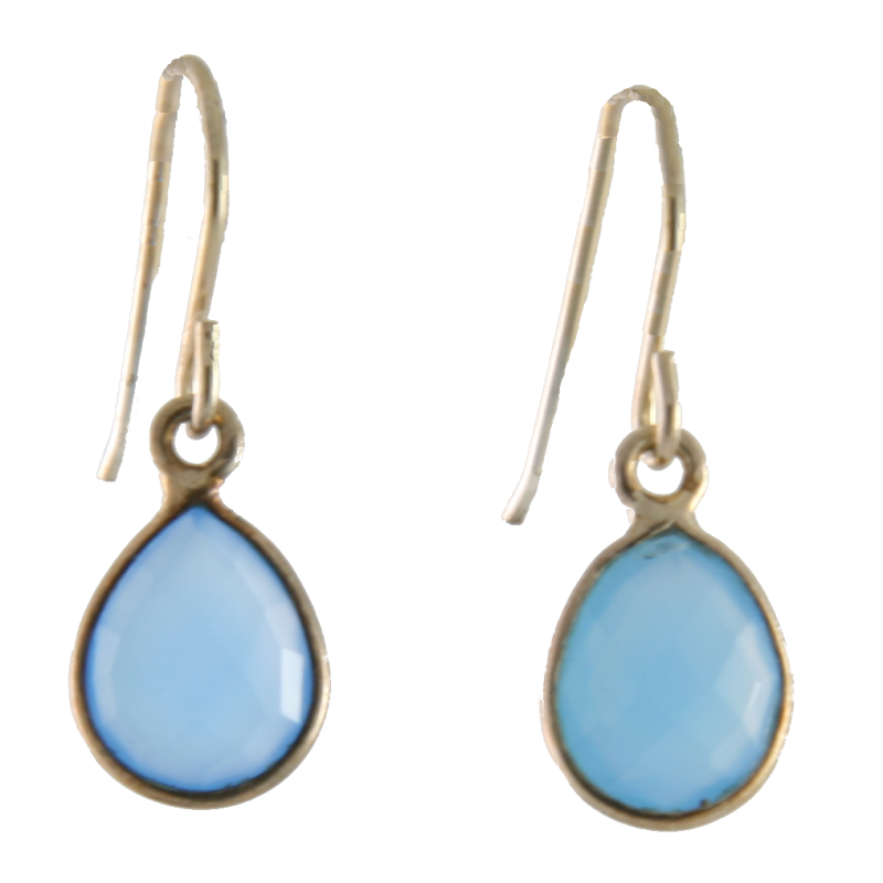 Blue Chalcedony Earrings