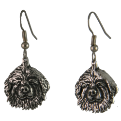 Pewter Newfoundland Dog Earrings by Saltwater Pewter