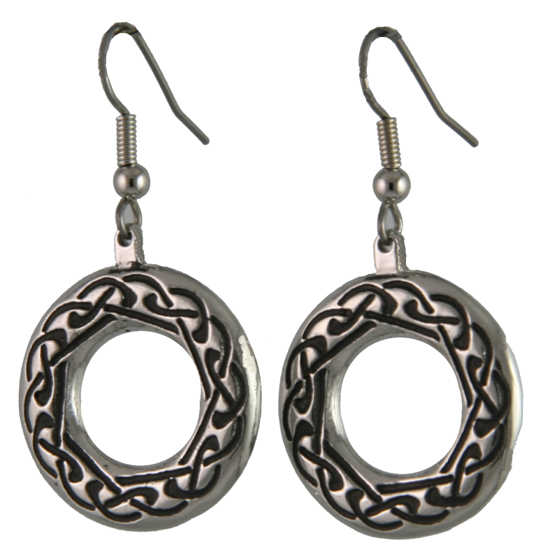 Pewter Celtic Knot Earrings by Saltwater Pewter