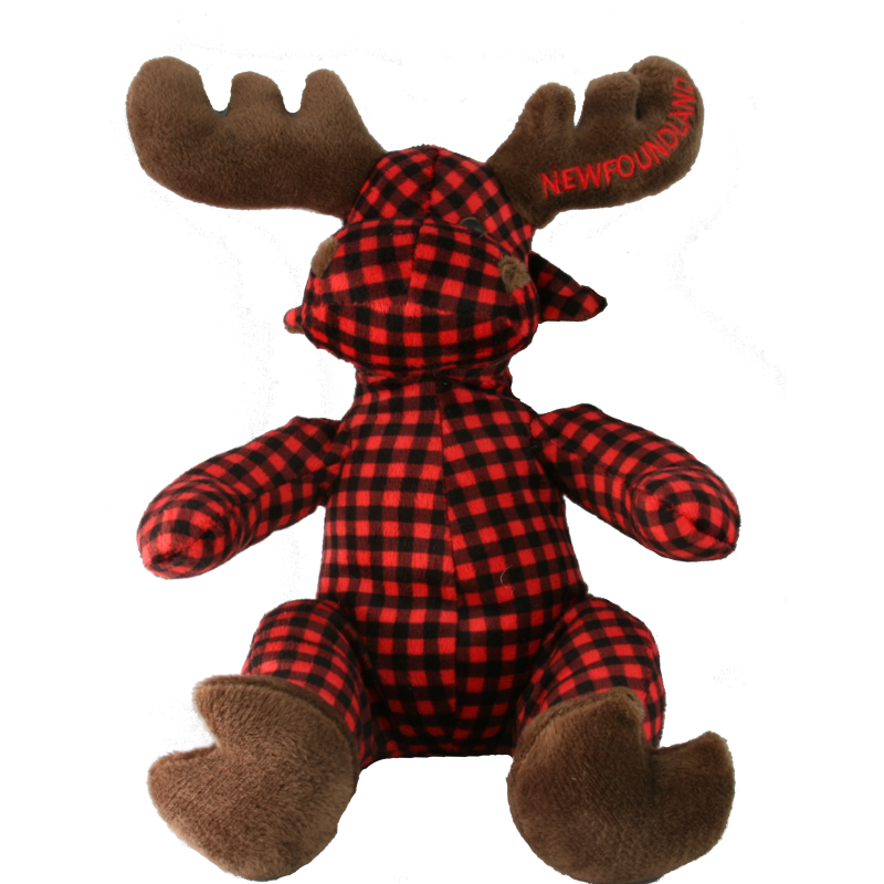 Plaid Moose Stuffed Toy