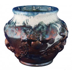 Large Raku Vase