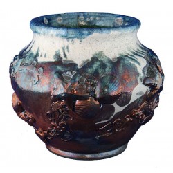 Large Raku Vase