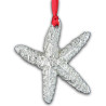 Pewter Starfish Christmas Ornament