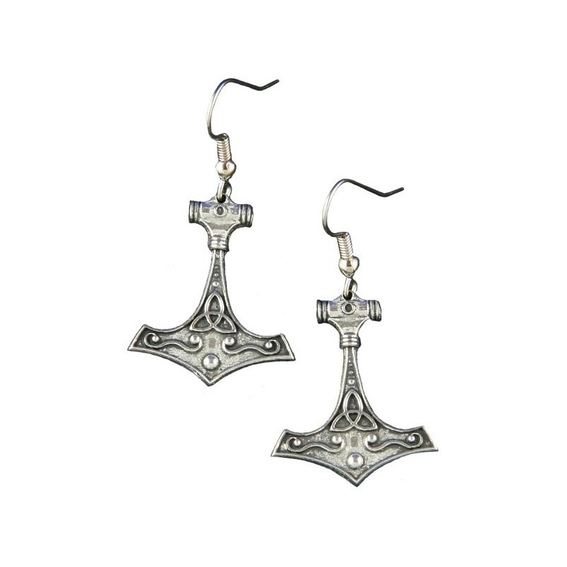 Thor's Hammer Pewter Earrings Thor's Hammer Pewter Earrings