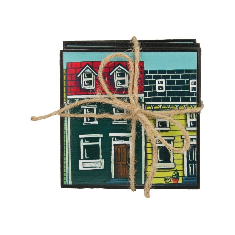 Rowhouse Coaster Set Rowhouse Coaster Set